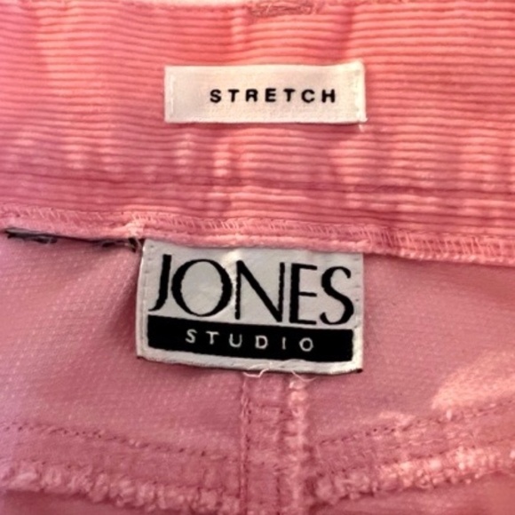 Jones Studio Stretch Flared Pink Corduroy Pants MINT! 32 Waist​​​​​​​​​​​​​​ - Picture 3 of 3
